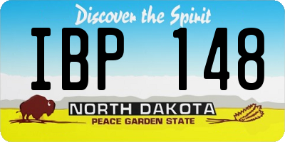ND license plate IBP148