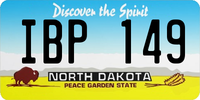 ND license plate IBP149