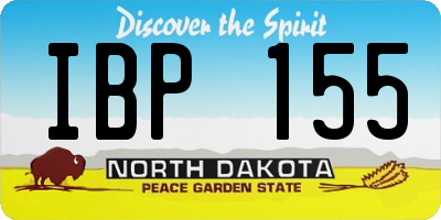 ND license plate IBP155