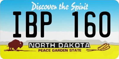 ND license plate IBP160