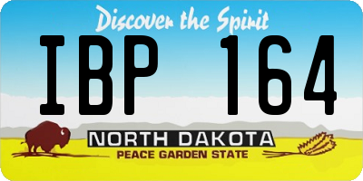 ND license plate IBP164