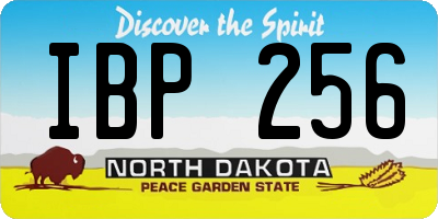 ND license plate IBP256