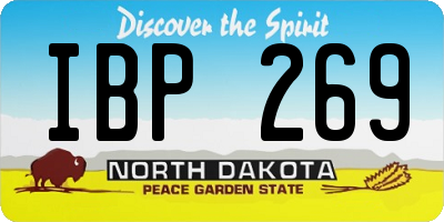 ND license plate IBP269