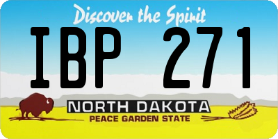 ND license plate IBP271