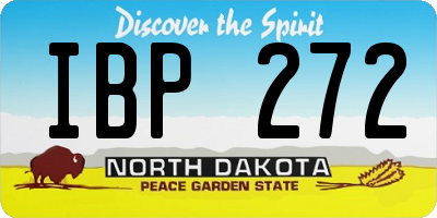 ND license plate IBP272