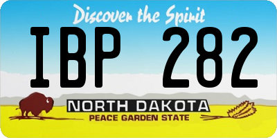 ND license plate IBP282