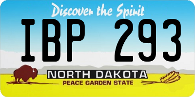 ND license plate IBP293
