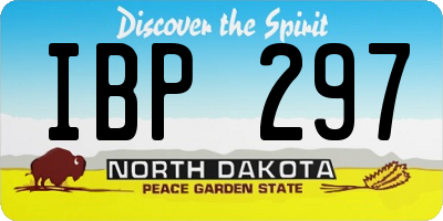 ND license plate IBP297