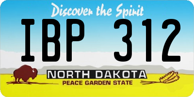 ND license plate IBP312