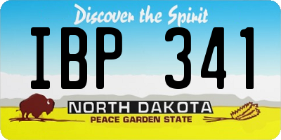 ND license plate IBP341
