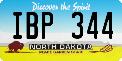ND license plate IBP344