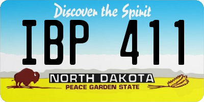 ND license plate IBP411