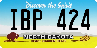 ND license plate IBP424