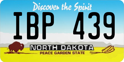 ND license plate IBP439