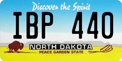 ND license plate IBP440