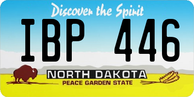 ND license plate IBP446
