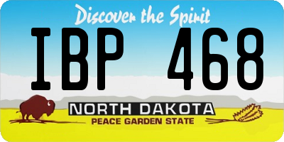 ND license plate IBP468
