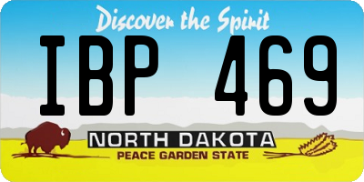 ND license plate IBP469