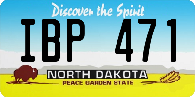 ND license plate IBP471