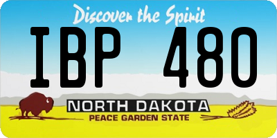 ND license plate IBP480