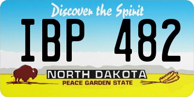 ND license plate IBP482