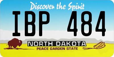 ND license plate IBP484