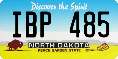 ND license plate IBP485