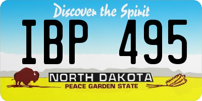 ND license plate IBP495