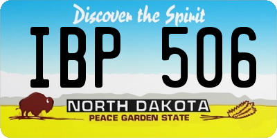 ND license plate IBP506
