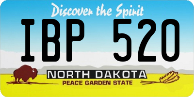 ND license plate IBP520