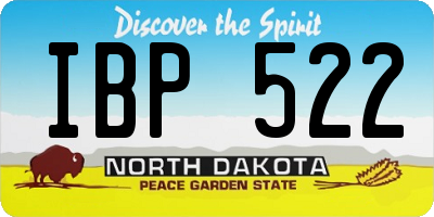 ND license plate IBP522
