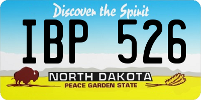 ND license plate IBP526