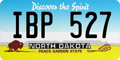 ND license plate IBP527