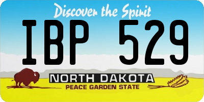ND license plate IBP529