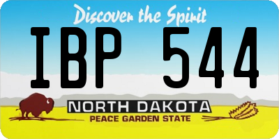 ND license plate IBP544