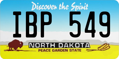 ND license plate IBP549