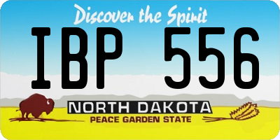 ND license plate IBP556
