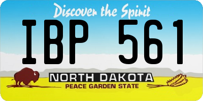 ND license plate IBP561