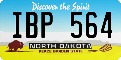 ND license plate IBP564