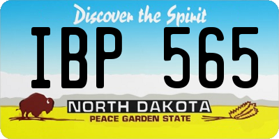 ND license plate IBP565