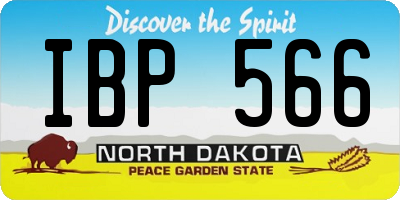 ND license plate IBP566