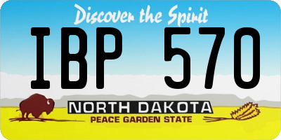 ND license plate IBP570