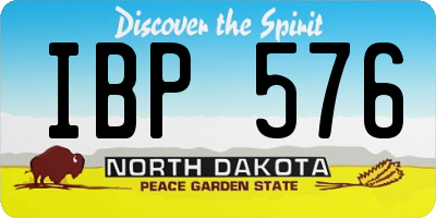 ND license plate IBP576