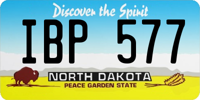 ND license plate IBP577