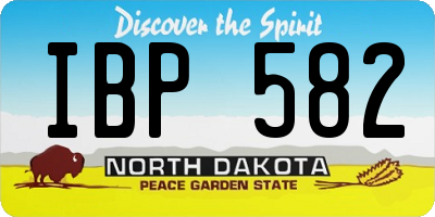 ND license plate IBP582
