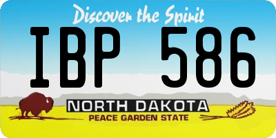 ND license plate IBP586