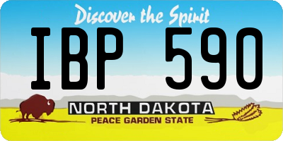 ND license plate IBP590