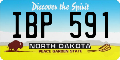 ND license plate IBP591