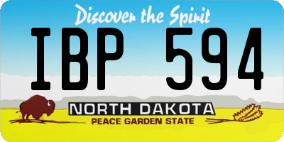 ND license plate IBP594