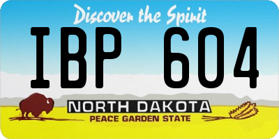 ND license plate IBP604